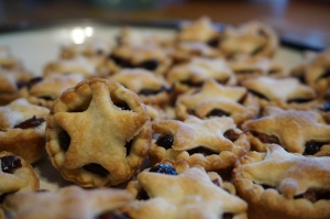 Mince pie one standing