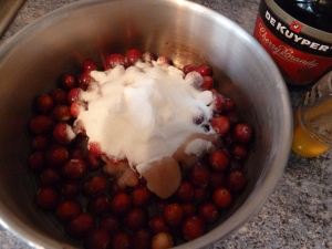 Cranberry sauce mixture